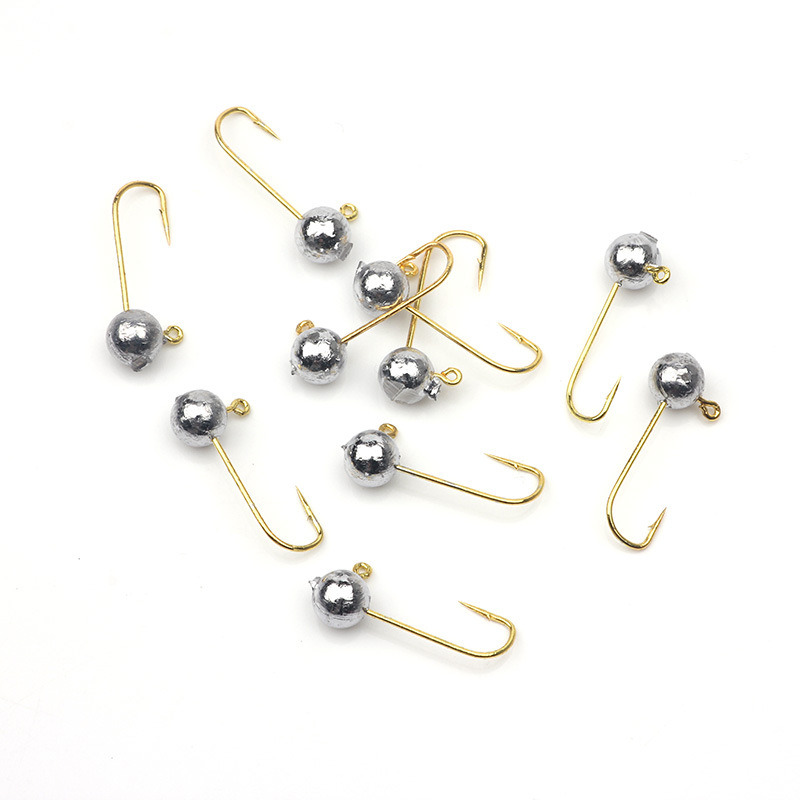Fishing Hook Offset - 10 pz/lotto Micro Jig Head Amo
