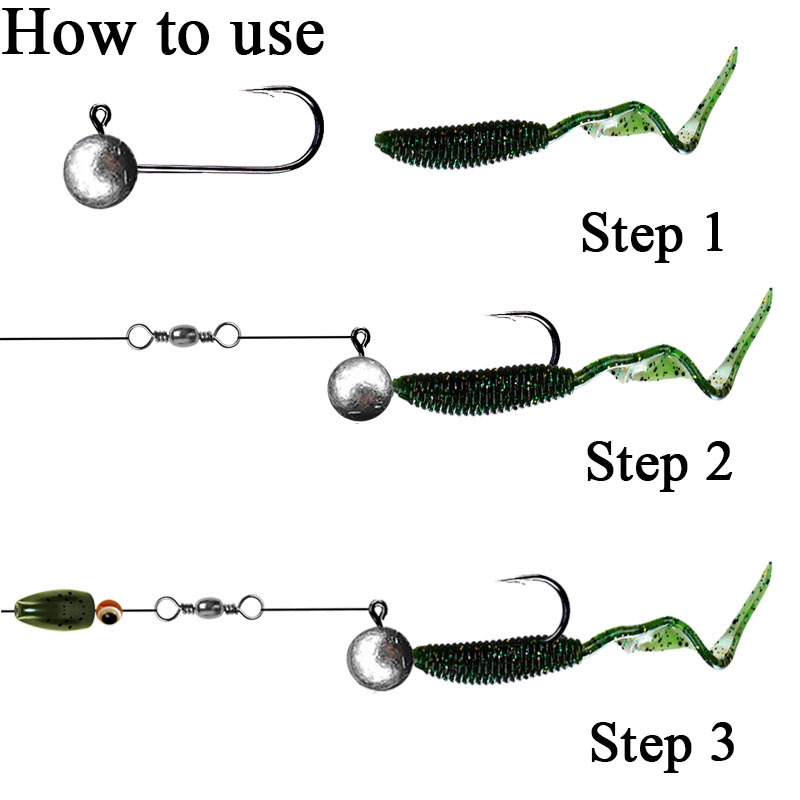 10 pz/lotto Jig Head Amo Da Pe - Fishing Hook Barbless recensione e prezzo