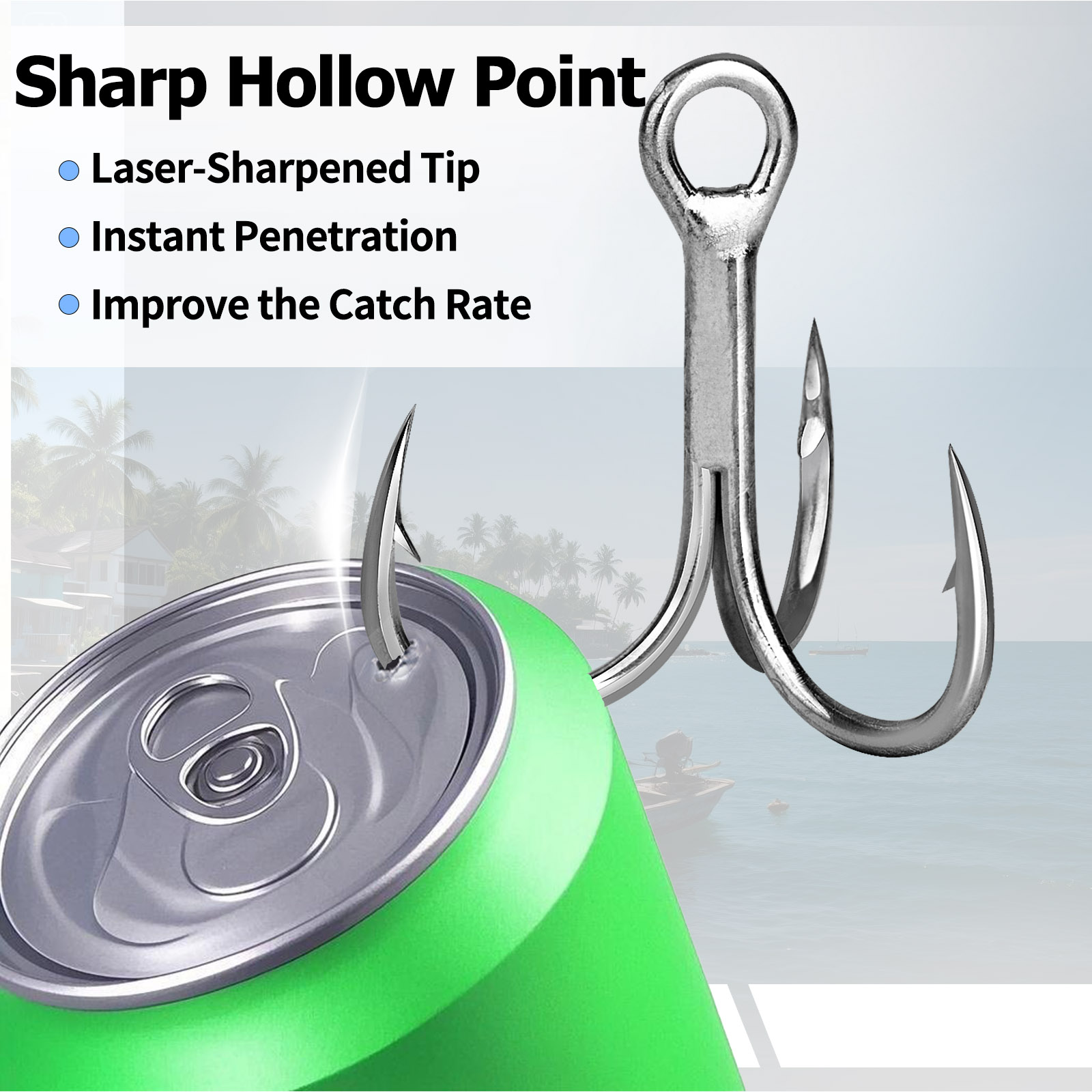 Ami da pesca tripli 9KM per ac - Fishing Hook Offset recensione e prezzo