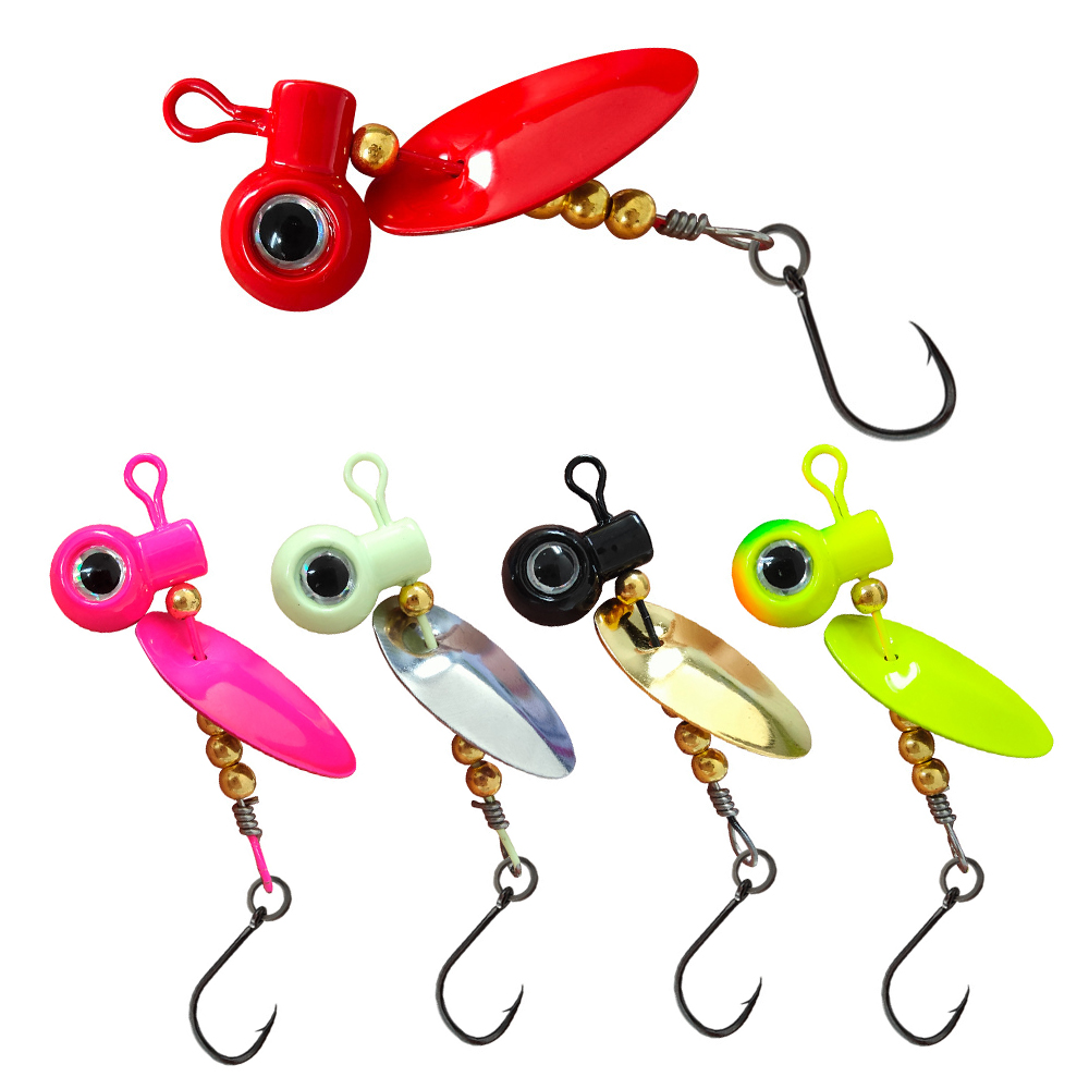 5 pz Crappie Jig Teste Con Lam - Fishing Hook Offset recensione e prezzo